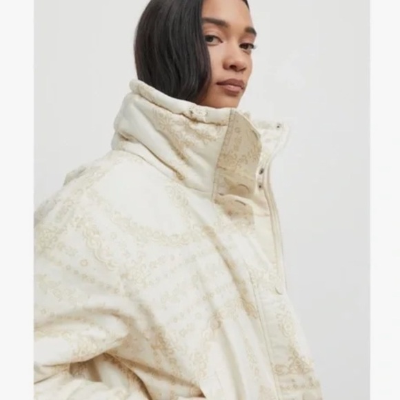 BDG Isla Printed Linen Puffer Jacket - Picture 6 of 6